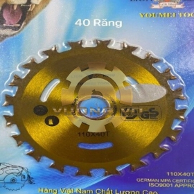 Lưỡi Cắt Gỗ 2 Chiều 110x40mm Răng Mạ Gold