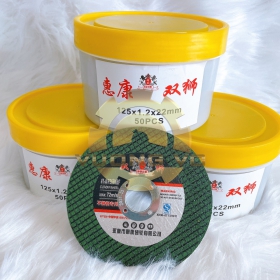 Đá Cắt Cầm Tay Mỏng 125x1.2mm Màu Xanh Hiệu Sư Tử