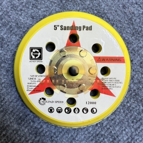 Đế Dán Nhám Tròn - Đế Gai Máy Mài Hơi Mini Kích Thước 5" (125mm) Cốt M8