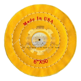 Bánh Vải Cotton Vàng 6”x 50 Lớp Vải