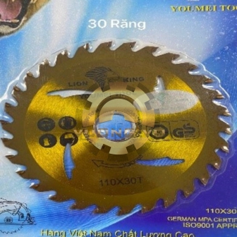 Lưỡi Cắt Gỗ 1 Chiều 110x30mm Răng Mạ Gold