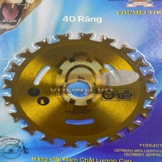 Lưỡi Cắt Gỗ 2 Chiều 110x40mm Răng Mạ Gold