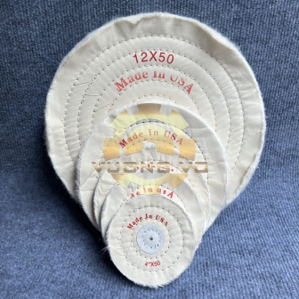 Bánh Vải Cotton Trắng 8” (50 lớp)