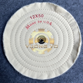 Bánh Vải Cotton Trắng 12” (50 lớp)