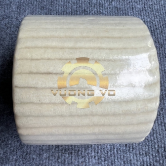 Trục Nỉ Đánh Bóng Trắng Lông Cừu ( Lõi Đen)