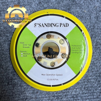 Đế Dán Nhám Tròn - Đế Gai Máy Mài Kích Thước 5" (125mm) Cốt M8
