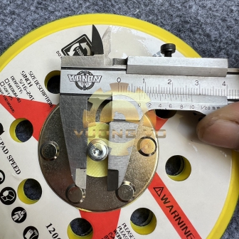 Đế Dán Nhám Tròn - Đế Gai Máy Mài Hơi Mini Kích Thước 5" (125mm) Cốt M8