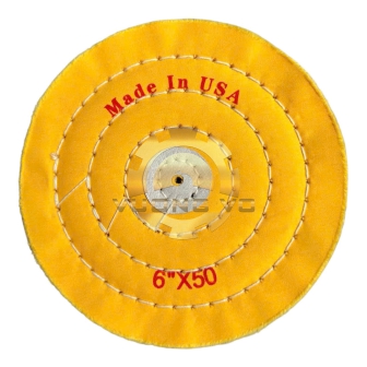 Bánh Vải Cotton Vàng 6”x 50 Lớp Vải