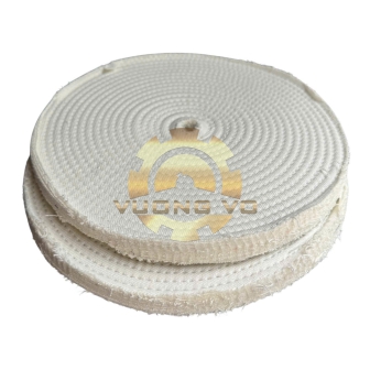Bánh Vải Kaki Trắng-Bánh Vải Đánh Bóng Kim Loại 200mm