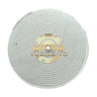 Bánh Vải Kaki Trắng-Bánh Vải Đánh Bóng Kim Loại 200mm